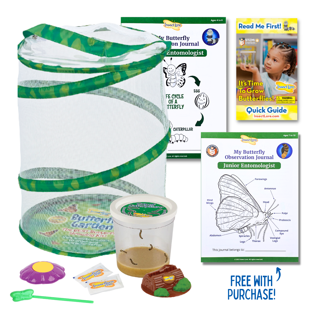 Butterfly Garden® With Live Cup of Caterpillars™ and FREE Junior Entomologist STEM Journal!